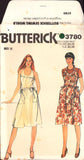 Butterick 3780 Back Wrap Dress or Jumper with Scoop Neckline, Uncut, Factory Folded, Sewing Pattern Size 8 or 12