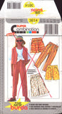 Burda 3814 Sewing Pattern Skirt Pants Shorts Size Children 8-14 Uncut Factory Folded