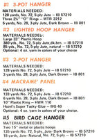 Vintage 70s Plant Hanging Room Divider Pattern Instant Download PDF 5 + 3 pages