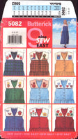 Butterick 5082 Sewing Pattern Jumper And Detachable Collar size 6-8-10 Uncut Factory Folded