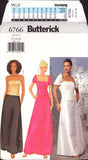 Butterick 6766 Lined Evening Top, Skirt and Shrug, Uncut, Factory Folded, Sewing Pattern Size 12-16