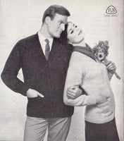 Patons 675 - 60s Knitting Patterns for Jumpers, Cardigans, Pullovers etc. for Men and Women Instant Download PDF 20 pages