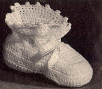 Patons Craft Book No. C.19 - Vintage 50s - Knitting/Crochet Patterns For Baby Bootees Instant Download PDF 28 pages