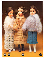 Patons C.38 23 Vintage 70s Knitted and Crocheted Doll Clothes Patterns for varying sized cm dolls, Instant Download PDF 44 pages