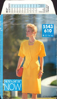 See&Sew 5543 Sewing Pattern Women's Dress, Jacket Size 12-14-16 Uncut Factory Folded