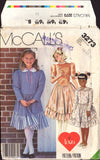 McCall's 3273 Sewing Pattern Girls' Dress Size 10-12-14 Uncut Factory Folded