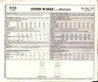 Stitch 'n Save 9154 Sewing Dress Pants Size 8-14 Uncut Factory Folded