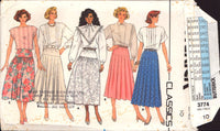 Butterick 3774 Sewing Pattern Skirt Size 10 OR 14  Uncut Factory Folded