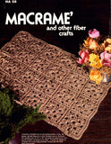 Macramé And Other Fiber Crafts 1977 - Eight Macrame Patterns Instant Download PDF 16 pages