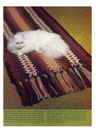 Vintage 70s Macrame "Earthling" Rug Pattern Instant Download PDF 2 + 2 pages