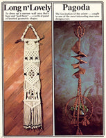 Macrame Showpieces booklet - Vintage 70s - 12 Macrame Patterns Instant Download PDF 24 pages