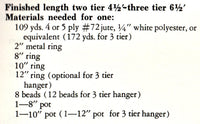 Vintage 70s 2 Or 3 Tier Macrame Hanger Pattern Instant Download PDF 2 + 2 pages