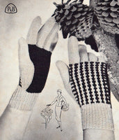 Patons 555 50s Glove and Beret Patterns for Women Instant Download PDF 20 pages