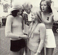 Patons 966 The Scene In Skinny Ribs - Knitted 70s Cardigans, Vest and Jumper Instant Download PDF 12 pages