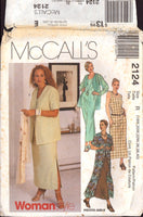 McCall's 2124 Sewing Pattern Dress Jacket Size 18-20-22 Uncut Factory Folded