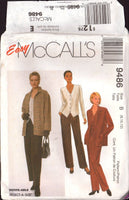 McCall's 9486 Sewing Pattern Jacket Top Pants Size 8-10-12 Uncut Factory Folded