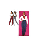 Simplicity 9606 Loose Fitting, Front Pleated, Tapered Jeans, Uncut, Factory Folded Sewing Pattern Size 11-12 Junior