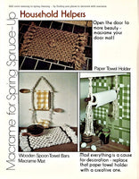 Macrame For All Seasons - 47 Vintage Macrame Patterns Instant Download PDF 48 pages