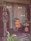 Macramé Splendor - Vintage 70s - 19 Macrame Patterns Instant Download PDF 24 pages