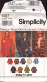 Simplicity 9287 Design Your Own Jacket or Vests with Optional Detachable Hood, Uncut, Factory Folded Sewing Pattern Multi Size 6-16