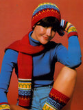 70s Knitted Winter accessories: Socks, Mittens, Cap and Scarf - Instant Download PDF 3 pages