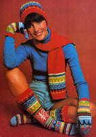 70s Knitted Winter accessories: Socks, Mittens, Cap and Scarf - Instant Download PDF 3 pages