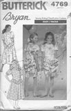 Butterick 4769 Sewing Pattern Girls' Dress Size 7-8-10 Uncut Factory Folded