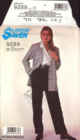 Simplicity 9289 Front Pleated Pants and Unlined, Front Buttoned, Loose Jacket, Sewing Pattern Size 12-14-16