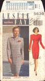 Butterick 5630 Leslie Fay Fitted Dress in Two Lengths, Uncut, Factory Folded Sewing Pattern Size 12-16