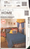 McCall's 9214 Bedroom Essentials: Duvet Cover, Pillow and Covers, Table Toppers and Drapes, Uncut, Factory Folded Sewing Pattern