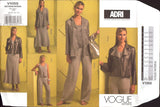 Vogue American Designer 1055 ADRI Jacket, Top, Skirt and Pants, Uncut, Factory Folded Sewing Pattern Size 6-8-10-12