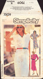 Simplicity 7509 Sewing Pattern Dress Size 12 Uncut Factory Folded