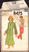 Simplicity 8475 Vest, Skirt, Pants, Blouse, Tie Belt Sewing Pattern Size 14