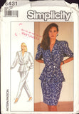 Simplicity 8431 Sewing Pattern Top Skirt Pants Size 10 or size 12 or size 14