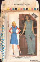 McCall's 5181 Drawstring Waistline, Zipper Front Jumper or Dress and Jumpsuit, Uncut, Factory Folded Sewing Pattern Size 10-12