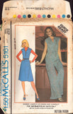 McCall's 5181 Drawstring Waistline, Zipper Front Jumper or Dress and Jumpsuit, Uncut, Factory Folded Sewing Pattern Size 10-12