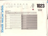 Vogue 1023 Sewing Pattern Skirts, Partially Cut to 14, Complete