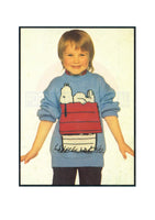 Vintage Knitted Snoopy Sweater Pattern Instant Download PDF 3 pages