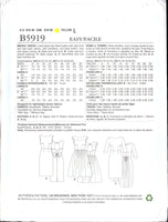 Butterick 5919 Retro Look Dress with Slim or Flared Skirt, Uncut, Factory Folded Sewing Pattern Multi Size 6-14