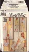 Simplicity 7880 Women's Jacket Blouse Skirt Pants, Uncut, Factory Folded, Sewing Pattern Size 16