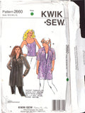 Kwik Sew 2660 Sewing Pattern Camisole Tunics Size XS-S-M-L-XL Uncut Factory Folded