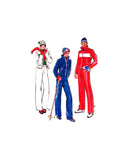 Butterick 5687 Retro Men's Ski Wear: Fitted Jacket and Detachable Pants, Uncut, Factory Folded Sewing Pattern Size 40 (102 cm)