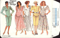 Vogue 1898 Dress, Sewing Pattern Size 8-10-12 CUT