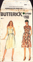 Butterick 3780 Back Wrap Dress or Jumper with Scoop Neckline, Uncut, Factory Folded, Sewing Pattern Size 8 or 12