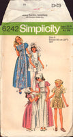 Simplicity 6242 Sewing Pattern Child's and Girl's Dress in Two Lengths and Scarf Size 8 OR Size 10, Cut, Complete