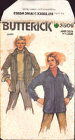 Butterick 3509 Men's Jacket with Pointed Collar, Front Button Band or Snap Closing, Uncut, Factory Folded Sewing Pattern Size 42-44