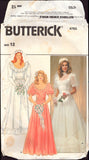 Butterick 4765 Bride's and Bridesmaid's Dresses With Sleeve Variations, Uncut, Factory Folded Sewing Pattern Size 12