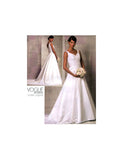 Vogue Bridal Original 1163 Close Fitting, Sleeveless Gown with Flared Skirt and Train, Uncut, Factory Folded, Sewing Pattern Size 6-12