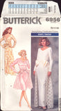 Butterick 6956 Formal Wear: Fitted, Straight Dress in Two Lengths and Overskirt, Uncut, Factory Folded, Sewing Pattern Size 14-18