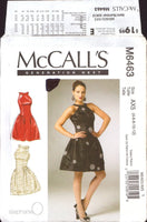 McCall's 6463 Lined Dress, Sewing Pattern, Size 4-10, CUT, COMPLETE